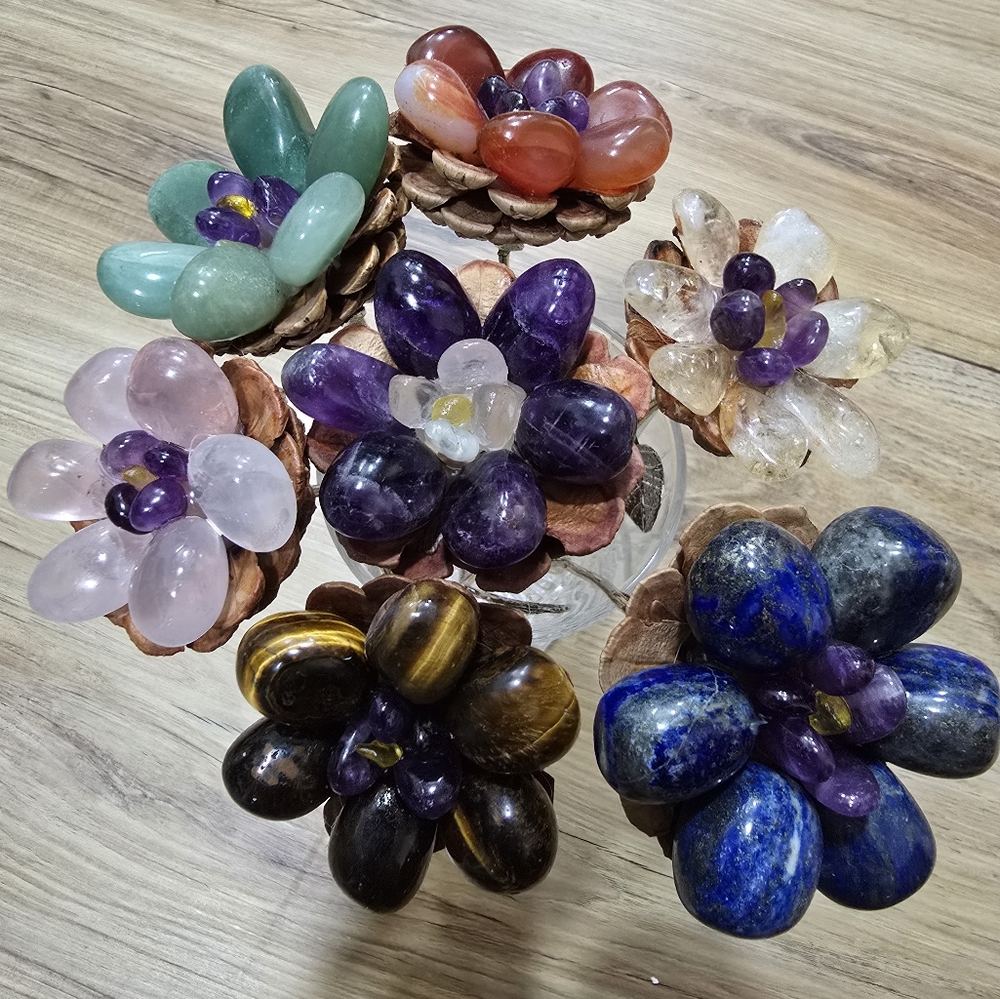 Aquamarine Crystal Flower - Picture 8 of 13